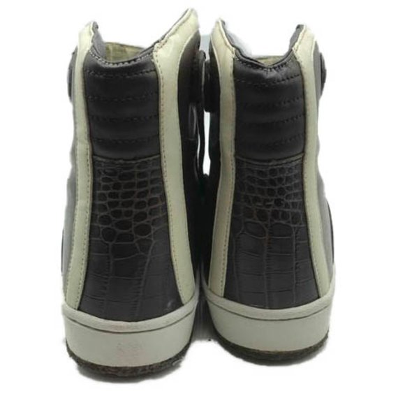 Limited Edition Hennessy x Jhung Yuro Sneakers Sz 10 Brown White Leather Hi Top - Picture 5 of 11